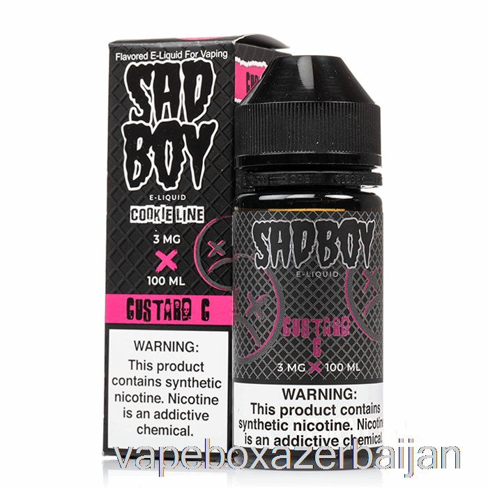 Vape Box Azerbaijan Custard Cookie - Sadboy - 100mL 0mg